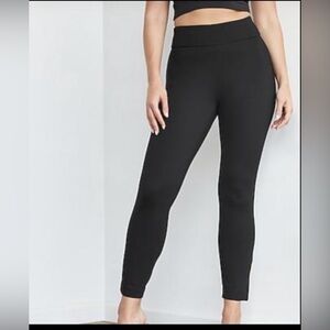 Express Curvy Columnist High Waisted Skinny Ankle Pant | Black | Size Medium